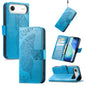 Butterfly Love Flower Embossed Leather Phone Case, For iPhone 17, For iPhone Air, For iPhone 16 Pro Max