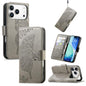Butterfly Love Flower Embossed Leather Phone Case, For iPhone 18 Pro / 17 Pro, For IPhone 18 Pro Max / 17 Pro Max, For iPhone 17e / 16e