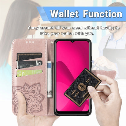 Butterfly Love Flower Embossed Leather Phone Case, For iPhone 18 Pro / 17 Pro, For IPhone 18 Pro Max / 17 Pro Max, For iPhone 17e / 16e