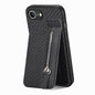 Carbon Fiber Vertical Flip Zipper Phone Case, For iPhone 17e / 16e, For iPhone 17 Pro Max, For iPhone 17, For  iPhone 16 Pro Max