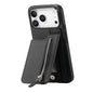 Carbon Fiber Vertical Flip Zipper Phone Case, For iPhone 17e / 16e, For iPhone 17 Pro Max, For iPhone 17, For  iPhone 16 Pro Max
