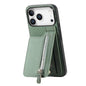 Carbon Fiber Vertical Flip Zipper Phone Case, For iPhone 17e / 16e, For iPhone 17 Pro Max, For iPhone 17, For  iPhone 16 Pro Max