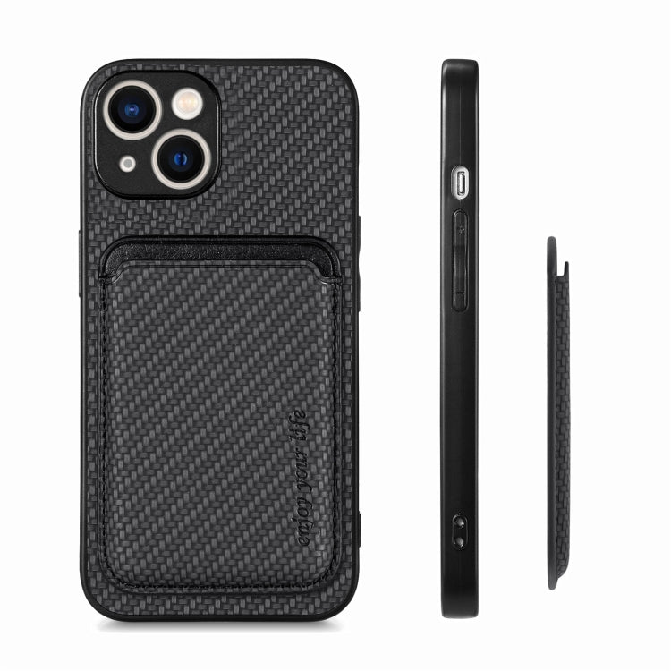 Carbon Fiber Leather Card Magsafe Phone Case