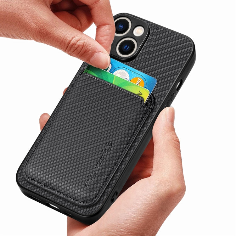 Carbon Fiber Leather Card Magsafe Phone Case