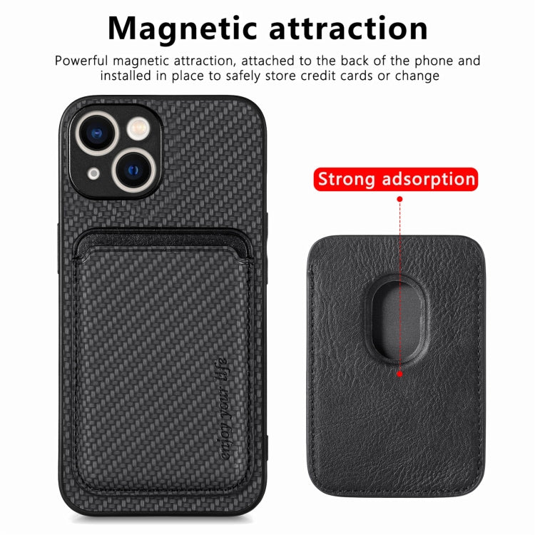 Carbon Fiber Leather Card Magsafe Phone Case