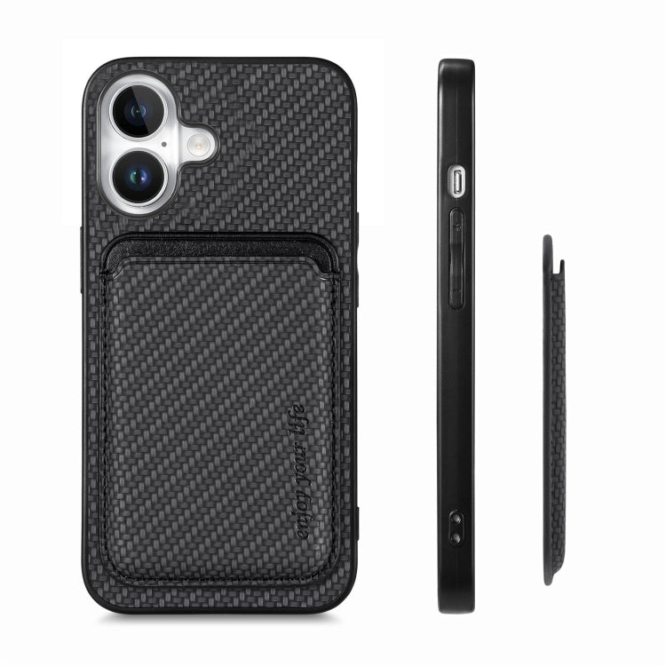 Carbon Fiber Leather Card Magsafe Phone Case
