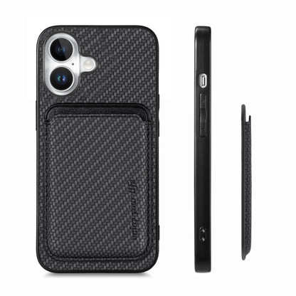 Carbon Fiber Leather Card Magsafe Phone Case