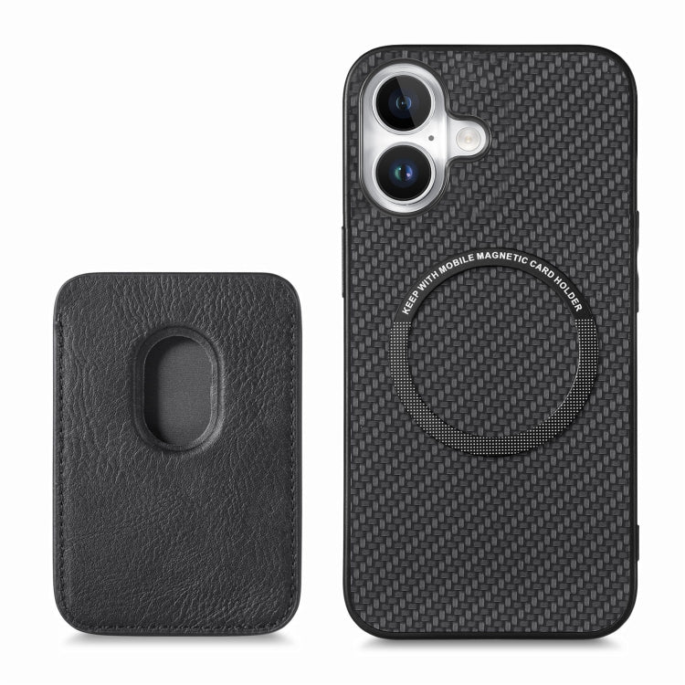Carbon Fiber Leather Card Magsafe Phone Case