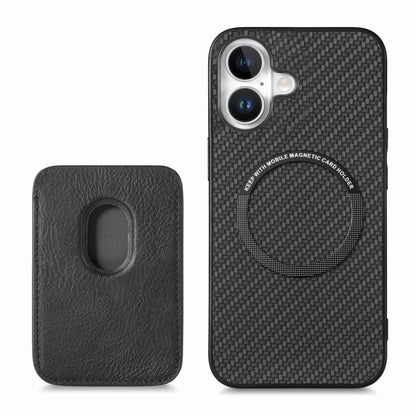 Carbon Fiber Leather Card Magsafe Phone Case