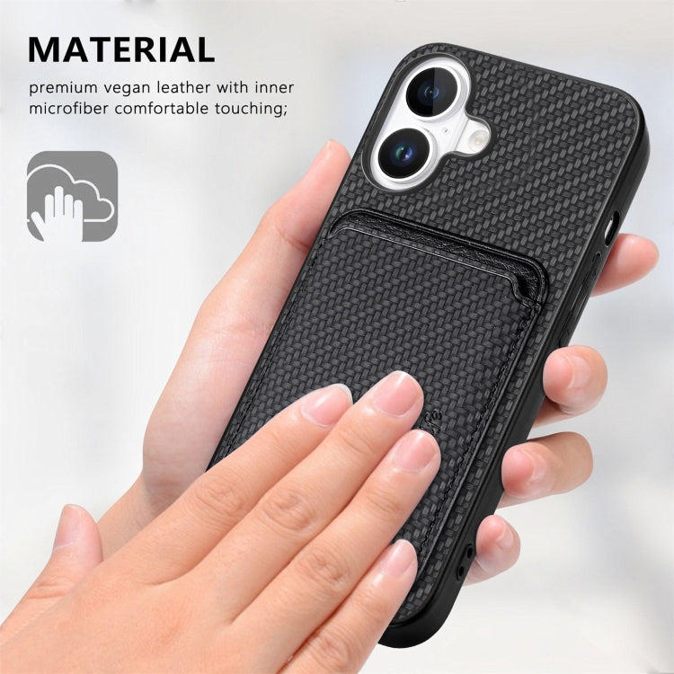 Carbon Fiber Leather Card Magsafe Phone Case