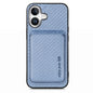 Carbon Fiber Leather Card Magsafe Phone Case, For iPhone Air, For iPhone 16 Pro Max, For iPhone 16 Pro, For iPhone 16 Plus