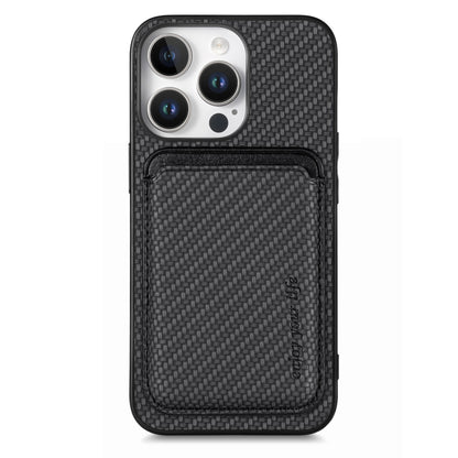 Carbon Fiber Leather Card Magsafe Phone Case, For iPhone Air, For iPhone 16 Pro Max, For iPhone 16 Pro, For iPhone 16 Plus