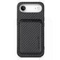 Carbon Fiber Leather Card Magsafe Phone Case, For iPhone Air, For iPhone 16 Pro Max, For iPhone 16 Pro, For iPhone 16 Plus