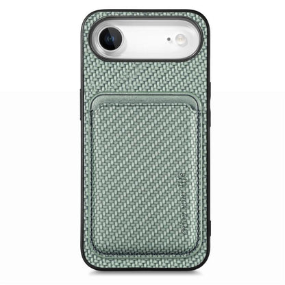 Carbon Fiber Leather Card Magsafe Phone Case, For iPhone Air, For iPhone 16 Pro Max, For iPhone 16 Pro, For iPhone 16 Plus