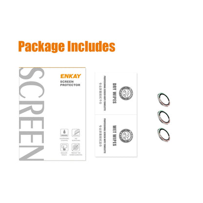 ENKAY Hat-Prince Glitter Rear Lens Aluminium Alloy Tempered Glass Film