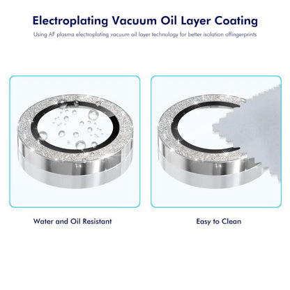 ENKAY Hat-Prince Glitter Rear Lens Aluminium Alloy Tempered Glass Film