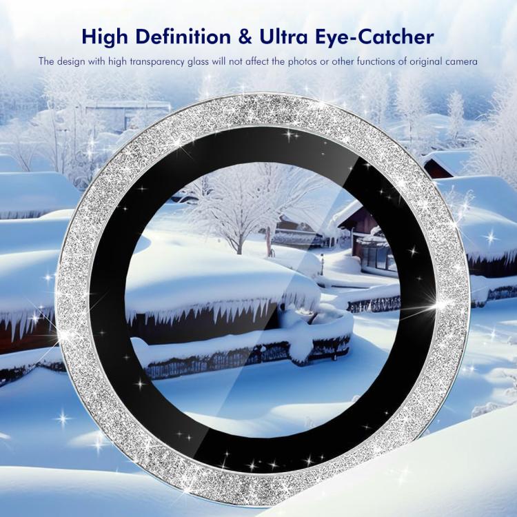 ENKAY Hat-Prince Glitter Rear Lens Aluminium Alloy Tempered Glass Film