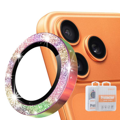 ENKAY Hat-Prince Glitter Rear Lens Aluminium Alloy Tempered Glass Film, For iPhone 17 Pro / 17 Pro Max, For iPhone 17, For iPhone Air