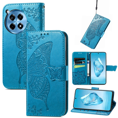 Butterfly Love Flower Embossed Leather Phone Case