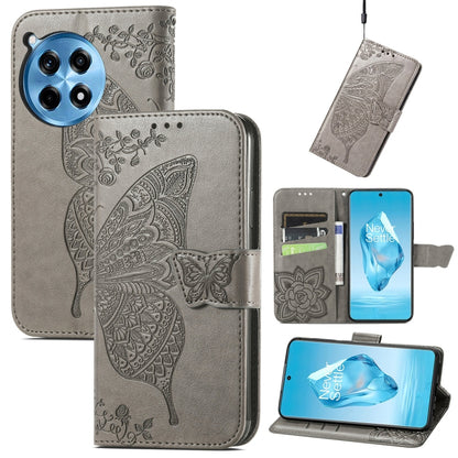 Butterfly Love Flower Embossed Leather Phone Case, For OnePlus 15, For OnePlus Ace 3 Pro, For OnePlus Nord 3