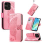 Butterfly Love Flower Embossed Leather Phone Case, For OnePlus 15, For OnePlus Ace 3 Pro, For OnePlus Nord 3