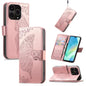 Butterfly Love Flower Embossed Leather Phone Case, For OnePlus 15, For OnePlus Ace 3 Pro, For OnePlus Nord 3