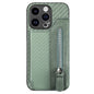 Carbon Fiber Horizontal Flip Zipper Wallet Phone Case, For iPhone 16, For iPhone 15 Pro Max, For iPhone 15 Pro, For iPhone 15 Plus