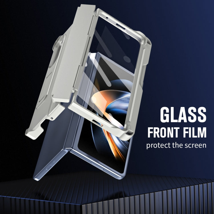 Diamond Case-film Integral Hinge Shockproof Phone Case with Pen, For Samsung Galaxy Z Fold3 5G