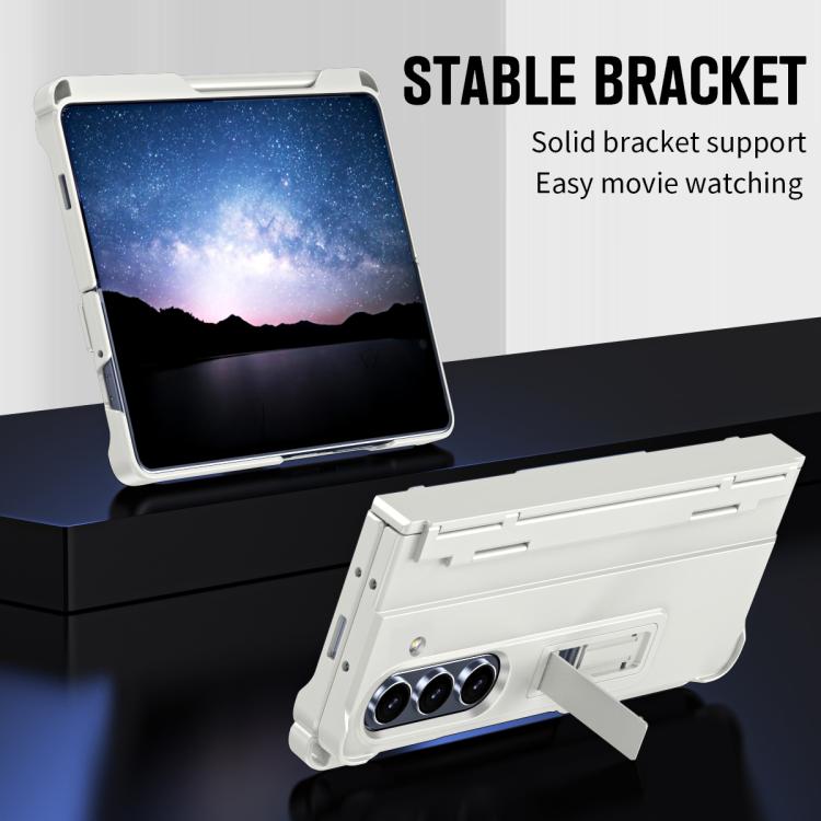 Diamond Case-film Integral Hinge Shockproof Phone Case with Pen, For Samsung Galaxy Z Fold7 5G, For Samsung Galaxy Z Fold6 5G, For Samsung Galaxy Z Fold5 5G, For Samsung Galaxy Z Fold4