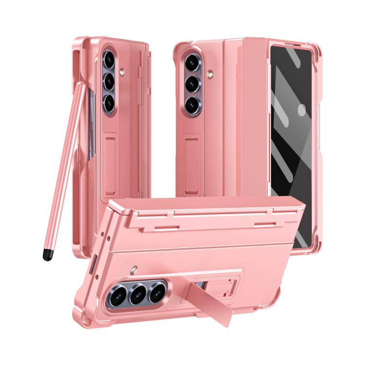 Diamond Case-film Integral Hinge Shockproof Phone Case with Pen, For Samsung Galaxy Z Fold7 5G, For Samsung Galaxy Z Fold6 5G, For Samsung Galaxy Z Fold5 5G, For Samsung Galaxy Z Fold4