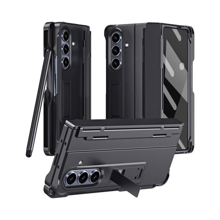 Diamond Case-film Integral Hinge Shockproof Phone Case with Pen, For Galaxy Z Fold8 Ultra 5G, For Galaxy Z Fold7 5G, For Galaxy Z Fold6 5G, For Galaxy Z Fold5 5G