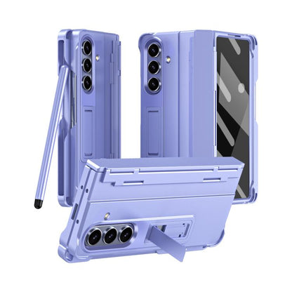 Diamond Case-film Integral Hinge Shockproof Phone Case with Pen, For Galaxy Z Fold8 Ultra 5G, For Galaxy Z Fold7 5G, For Galaxy Z Fold6 5G, For Galaxy Z Fold5 5G