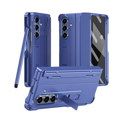 Diamond Case-film Integral Hinge Shockproof Phone Case with Pen, For Galaxy Z Fold8 Ultra 5G, For Galaxy Z Fold7 5G, For Galaxy Z Fold6 5G, For Galaxy Z Fold5 5G