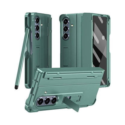 Diamond Case-film Integral Hinge Shockproof Phone Case with Pen, For Galaxy Z Fold8 Ultra 5G, For Galaxy Z Fold7 5G, For Galaxy Z Fold6 5G, For Galaxy Z Fold5 5G
