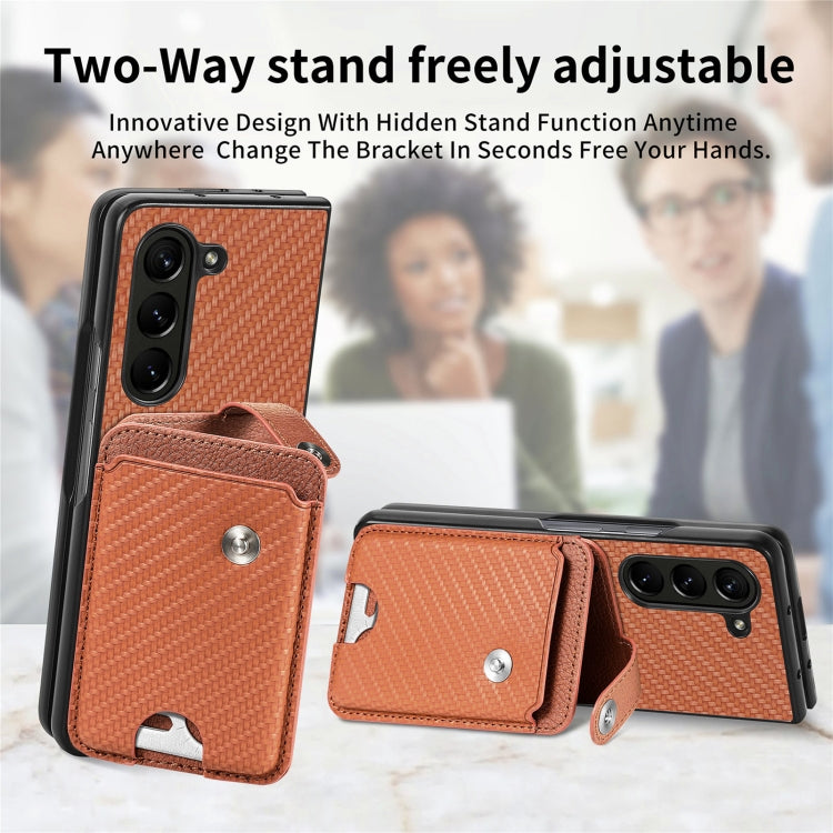 Card Wallet Kickstand Back Phone Case with Tool Knife, For Samsung Galaxy Z Fold6 5G, For Samsung Galaxy Z Fold5 5G