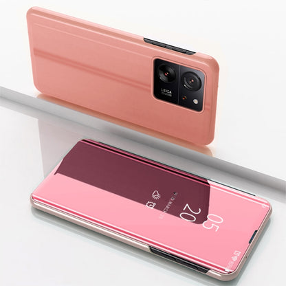 Plated Mirror Horizontal Flip Leather Phone Case with Holder, For Xiaomi Redmi 13C, For Xiaomi Redmi Note 13 Pro+, For Xiaomi 13T Pro