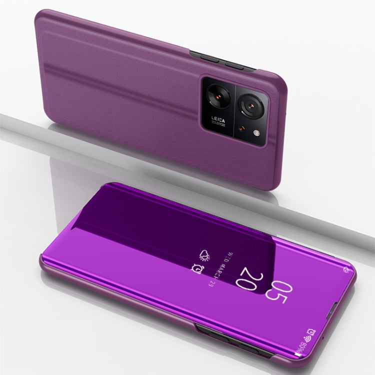 Plated Mirror Horizontal Flip Leather Phone Case with Holder, For Xiaomi Redmi 13C, For Xiaomi Redmi Note 13 Pro+, For Xiaomi 13T Pro