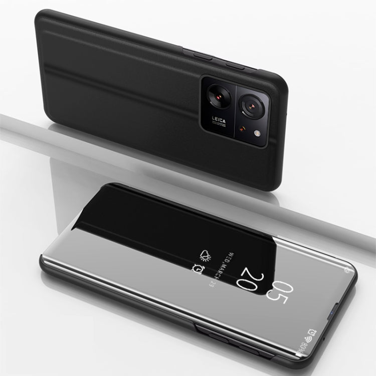 Plated Mirror Horizontal Flip Leather Phone Case with Holder, For Xiaomi Redmi 13C, For Xiaomi Redmi Note 13 Pro+, For Xiaomi 13T Pro