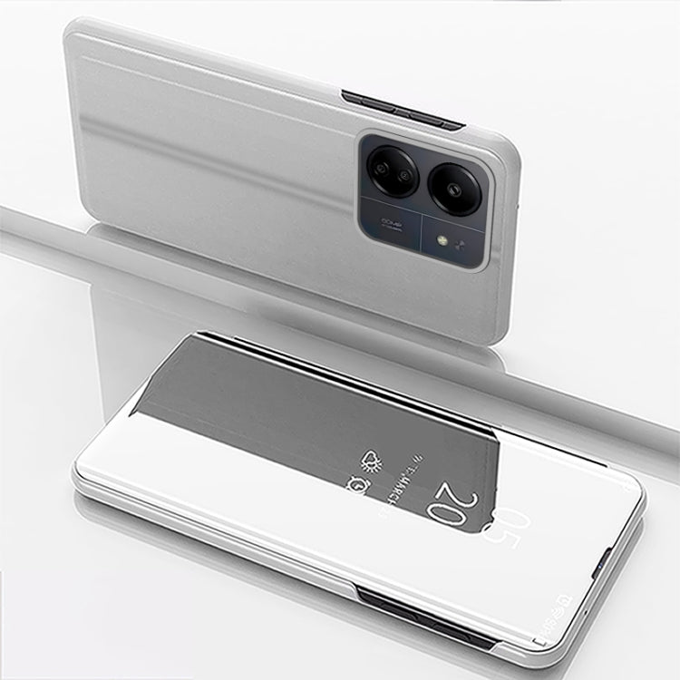Plated Mirror Horizontal Flip Leather Phone Case with Holder, For Xiaomi Redmi 13C, For Xiaomi Redmi Note 13 Pro+, For Xiaomi 13T Pro