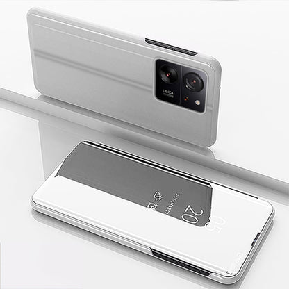 Plated Mirror Horizontal Flip Leather Phone Case with Holder, For Xiaomi 13T Pro, For Xiaomi Redmi Note 12 4G, For Redmi Note 15 Pro+ Global 163.3mm