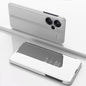 Plated Mirror Horizontal Flip Leather Phone Case with Holder, For Xiaomi Redmi Note 12 4G