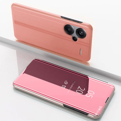 Plated Mirror Horizontal Flip Leather Phone Case with Holder, For Xiaomi Redmi 13C, For Xiaomi Redmi Note 13 Pro+, For Xiaomi 13T Pro