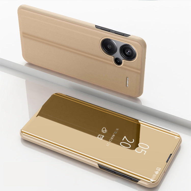 Plated Mirror Horizontal Flip Leather Phone Case with Holder, For Xiaomi Redmi 13C, For Xiaomi Redmi Note 13 Pro+, For Xiaomi 13T Pro