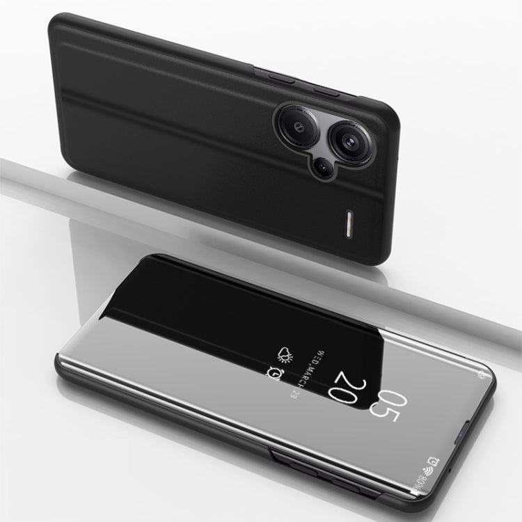 Plated Mirror Horizontal Flip Leather Phone Case with Holder, For Xiaomi Redmi 13C, For Xiaomi Redmi Note 13 Pro+, For Xiaomi 13T Pro