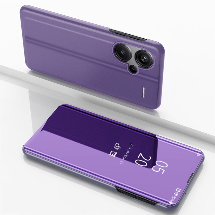 Plated Mirror Horizontal Flip Leather Phone Case with Holder, For Xiaomi Redmi 13C, For Xiaomi Redmi Note 13 Pro+, For Xiaomi 13T Pro