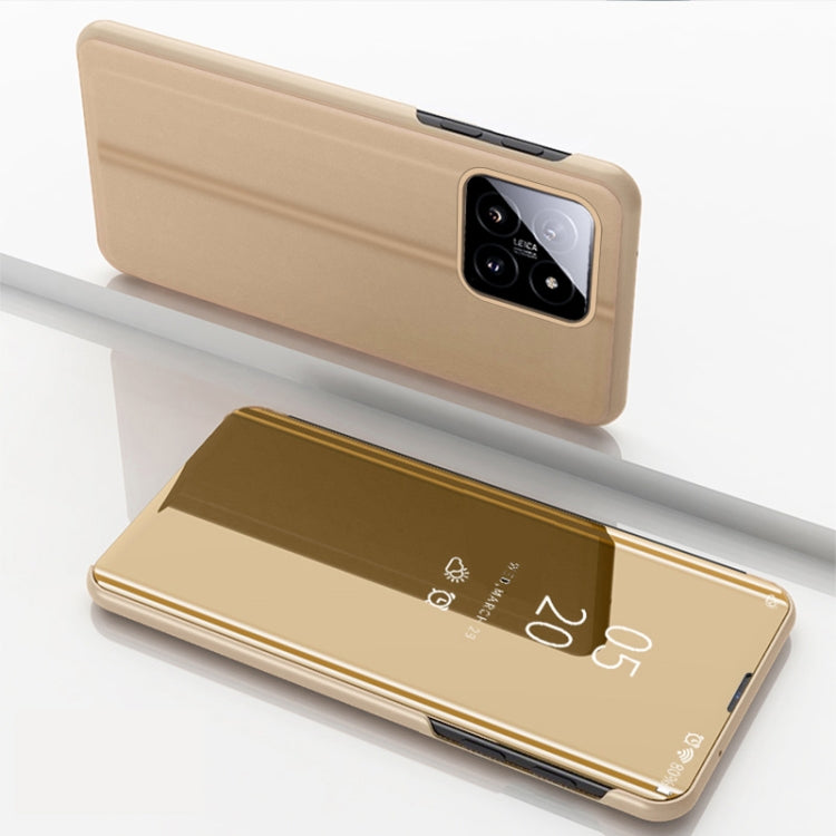 Plated Mirror Horizontal Flip Leather Phone Case with Holder, For Xiaomi Redmi Note 13 Pro 4G, For Xiaomi 14 Pro, For Xiaomi 14
