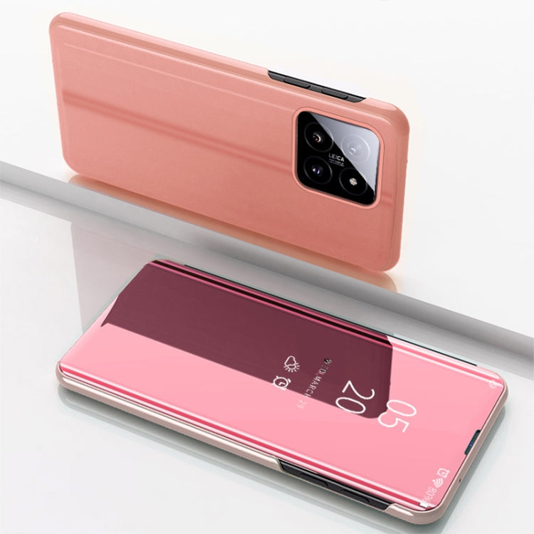 Plated Mirror Horizontal Flip Leather Phone Case with Holder, For Xiaomi Redmi Note 13 Pro 4G, For Xiaomi 14 Pro, For Xiaomi 14