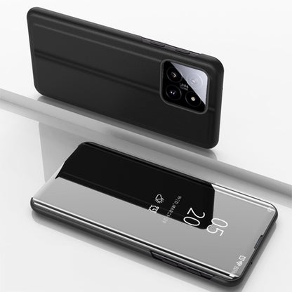 Plated Mirror Horizontal Flip Leather Phone Case with Holder, For Xiaomi Redmi Note 13 Pro 4G, For Xiaomi 14 Pro, For Xiaomi 14