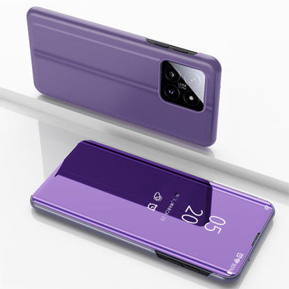 Plated Mirror Horizontal Flip Leather Phone Case with Holder, For Xiaomi Redmi Note 13 Pro 4G, For Xiaomi 14 Pro, For Xiaomi 14