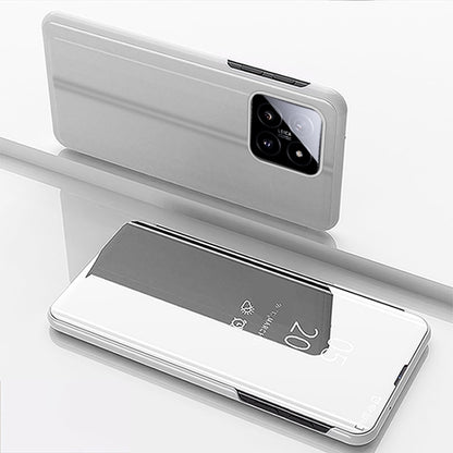 Plated Mirror Horizontal Flip Leather Phone Case with Holder, For Xiaomi Redmi Note 13 Pro 4G, For Xiaomi 14 Pro, For Xiaomi 14